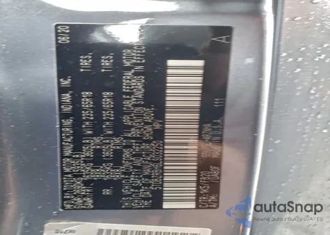 2020 Toyota Highlander L z USA, uszkodzony, nr VIN 5TDBZRBH6LS032250